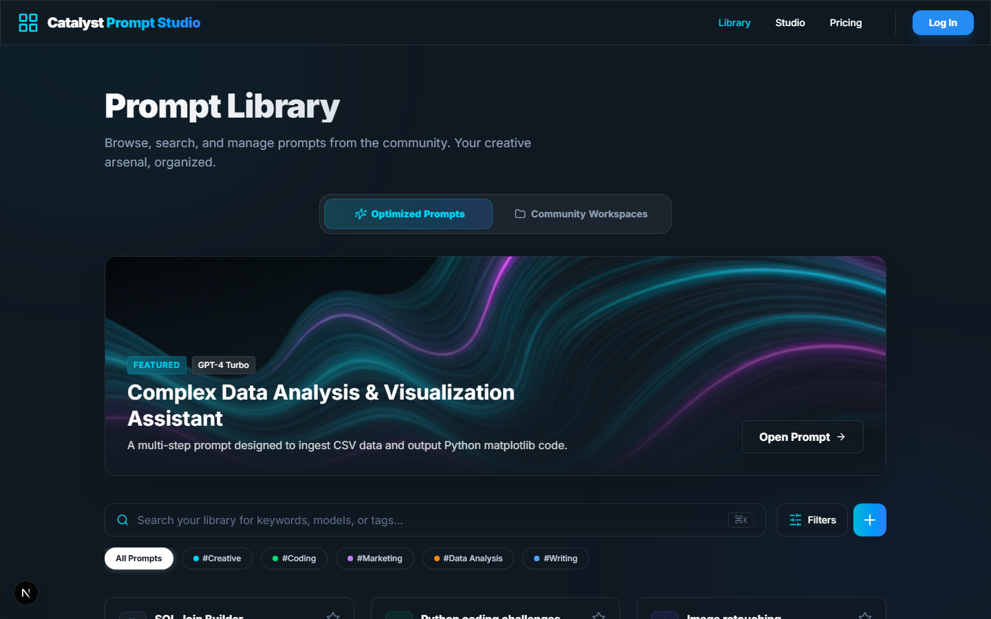 Community & Curated Prompt Library