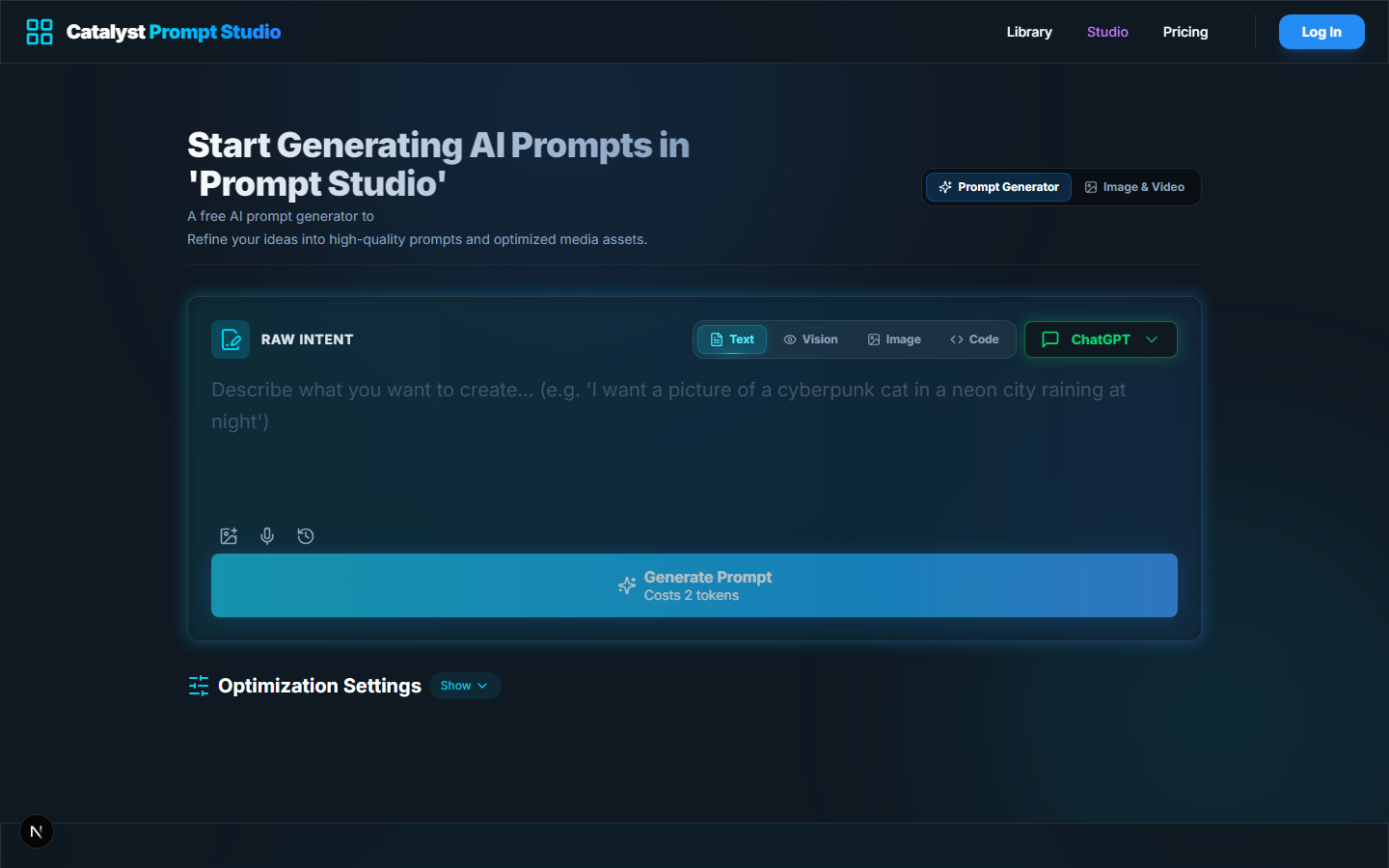 Dual-Engine Prompt & Media Studio